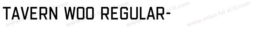 Tavern W00 Regular字体转换